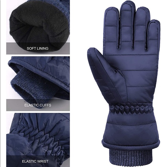 Andake 90% Duck Down Winter/Ski Gloves For Men - Picture 3 of 10